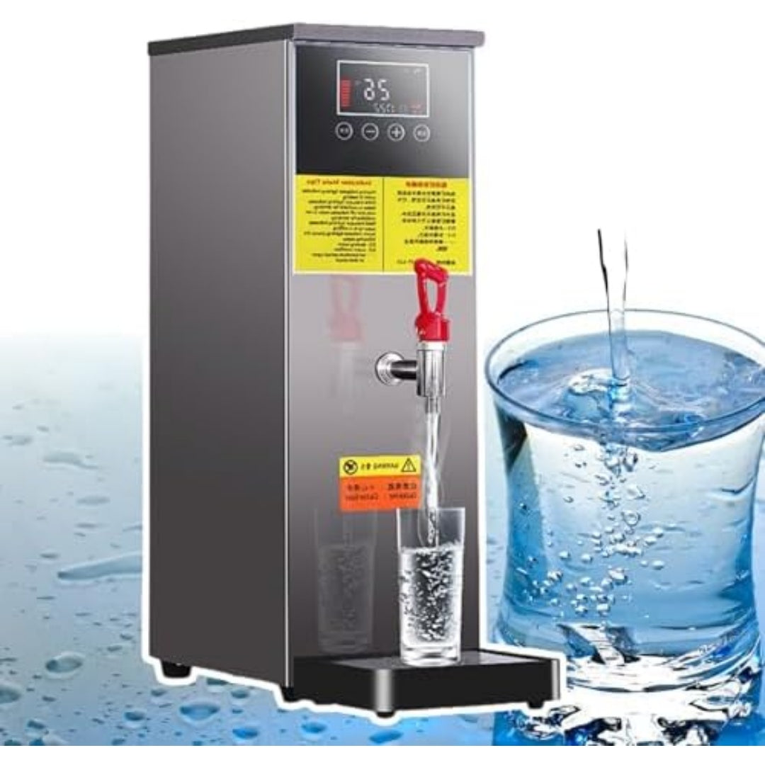 Distributore da appoggio per acqua da scaldare con display di lettura